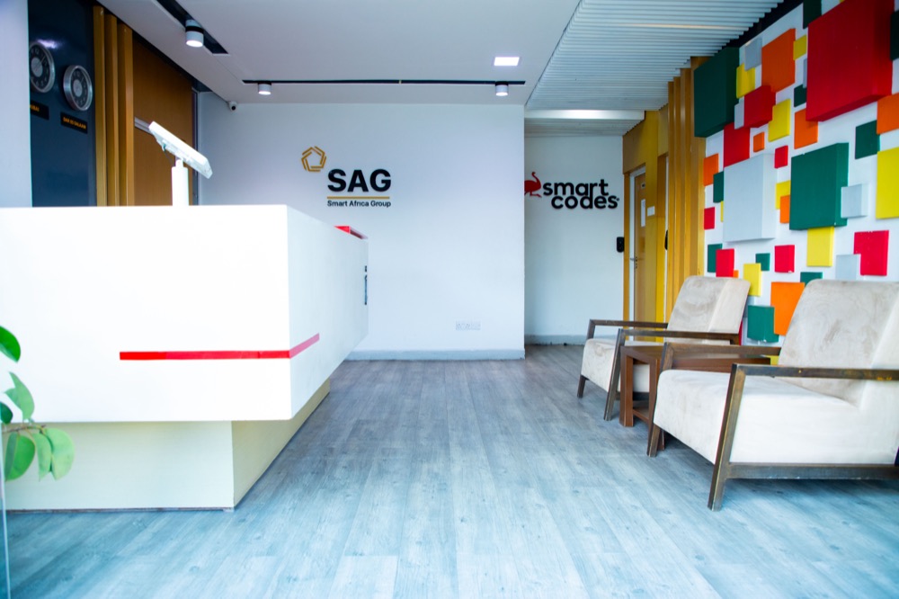 SmartLab Spaces reception area